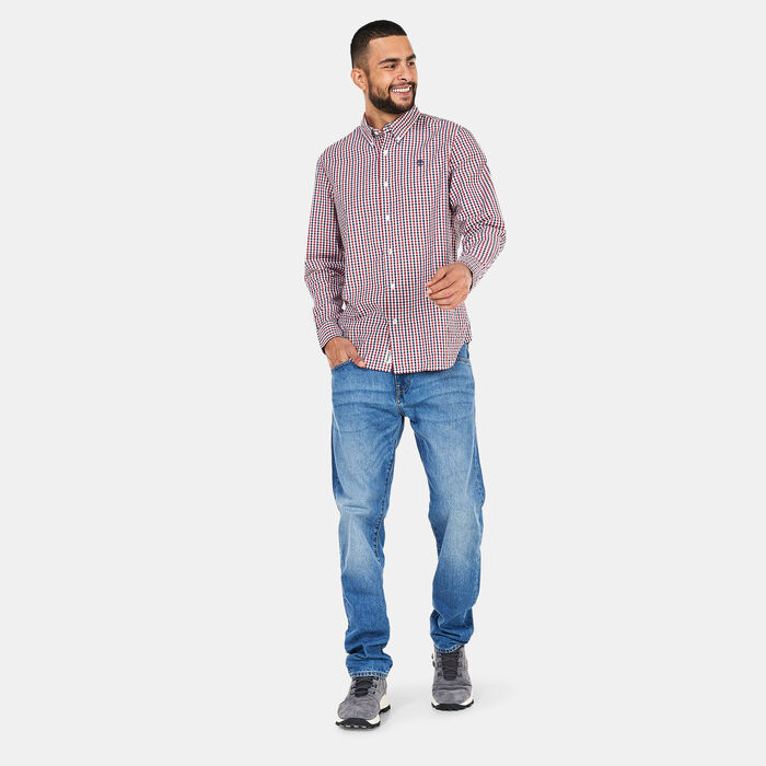 Timberland Men's Elevated Seersucker Gingham Shirt Blue Timberland Men's Elevated Seersucker Gingham Shirt Blue image number 2