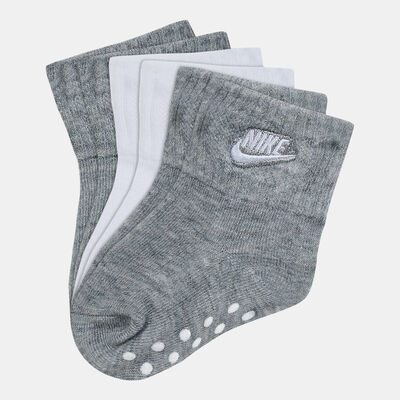 Nike N is for Nike Gripper Ankle Socks (3 Pairs) Baby Socks