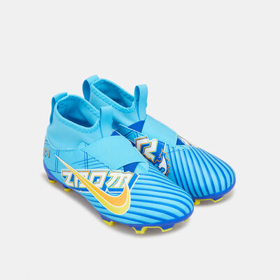 Nike Kids' Zoom Superfly 9 Academy Kylian Mbappé Firm Ground Multi Ground Football Shoe Blue
