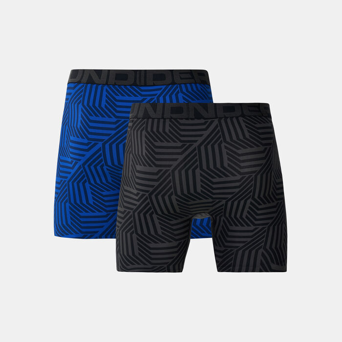 Under Armour Men's Tech™ 6-Inch Boxerjock® Boxers (2 Pack) Grey image number 1