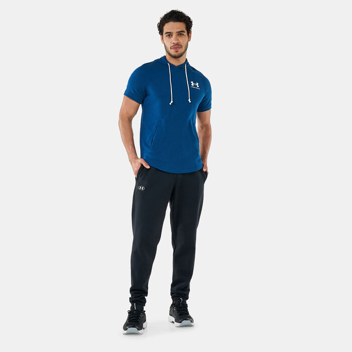 Under Armour Men's UA Rival Terry LC Hoodie Blue Under Armour Men's UA Rival Terry LC Hoodie Blue image number 2