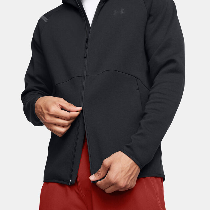Under Armour Men's Unstoppable Fleece Full-Zip Hoodie Black image number 7