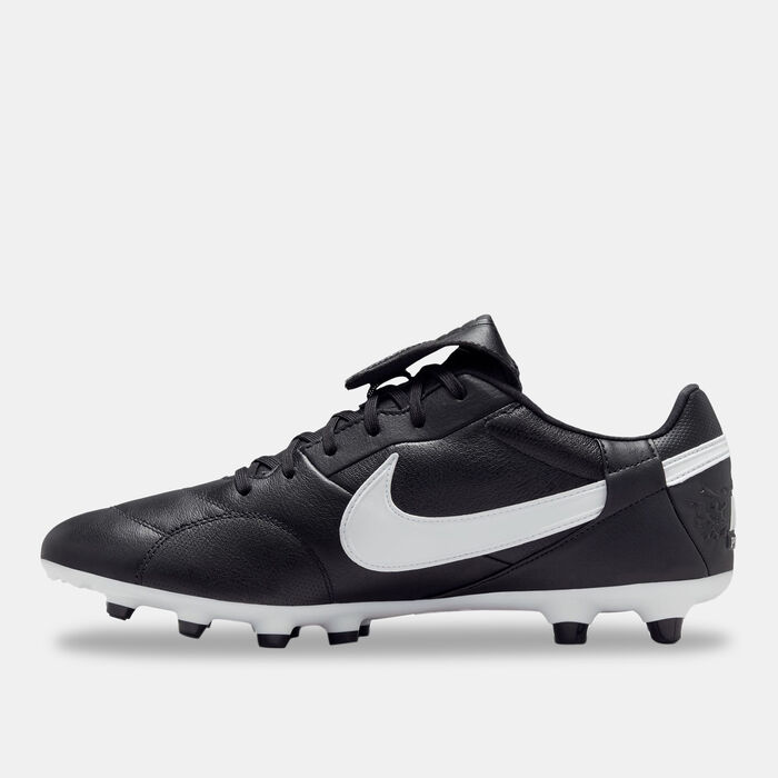 Nike Men's Premier 3 Firm Ground Football Shoes Black image number 2