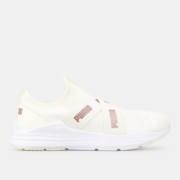 PUMA Women's Wired Run Metallics Slip-On Shoe Ivory PUMA Women's Wired Run Metallics Slip-On Shoe Ivory image number 0
