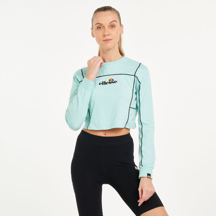 ellesse Women's Stelleri Crop Top Blue image number 0