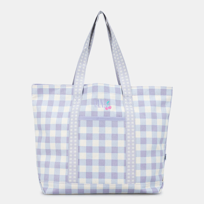 Vans Women's Mixed Up Gingham Tote Bag Purple Vans Women's Mixed Up Gingham Tote Bag Purple image number 0