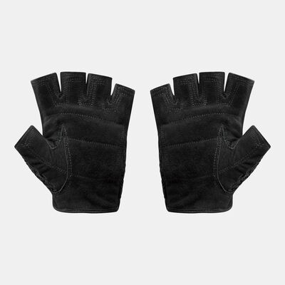 Body Sculpture Mesh Cotton/Leather Fitness Gloves Black