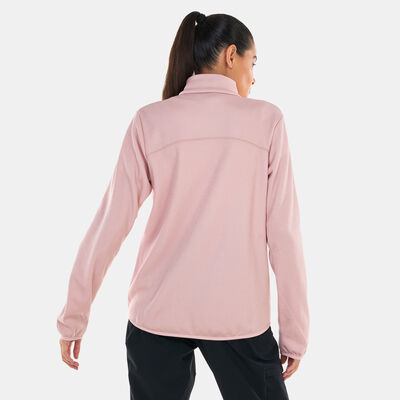 Columbia Women's Hike Tech Fleece Full-Zip Hoodie Red