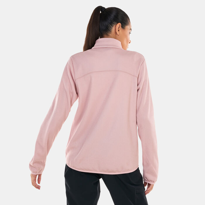 Columbia Women's Hike Tech Fleece Full-Zip Hoodie Red image number 1