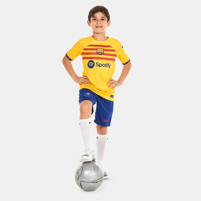 Nike Kids' FC Barcelona Dri-FIT Strike Shorts Blue Nike Kids' FC Barcelona Dri-FIT Strike Shorts Blue image number 2