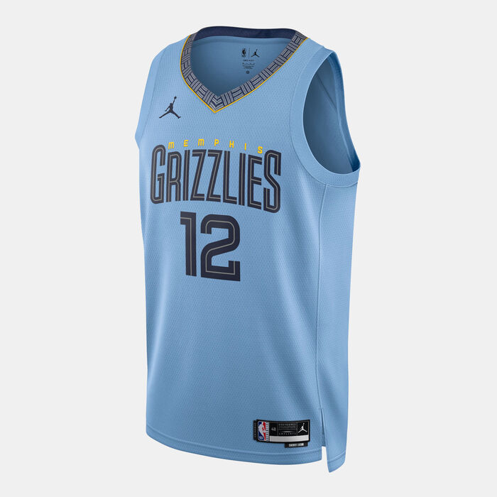Jordan Men's NBA Ja Morant Memphis Grizzlies Statement Edition Swingman Basketball Jersey Blue Jordan Men's NBA Ja Morant Memphis Grizzlies Statement Edition Swingman Basketball Jersey Blue image number 1