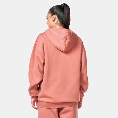 The Giving Movement Lounge Logo Print Hoodie Pink