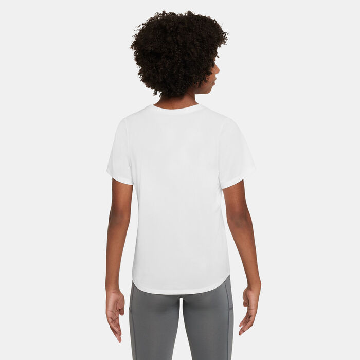 Nike Kids' One Dri-FIT Top White Nike Kids' One Dri-FIT Top White image number 1