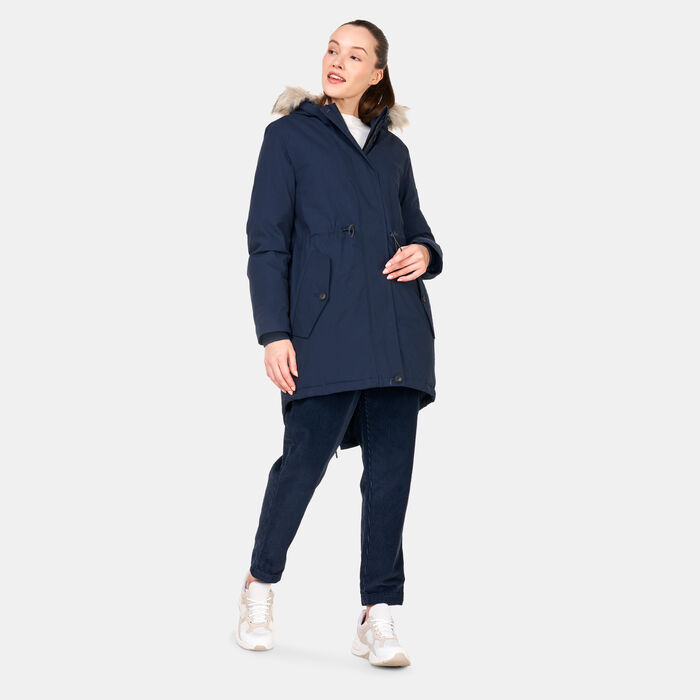 Timberland Women's Mt. Kelsey Sherpa-Lined Parka Jacket Blue Timberland Women's Mt. Kelsey Sherpa-Lined Parka Jacket Blue image number 2