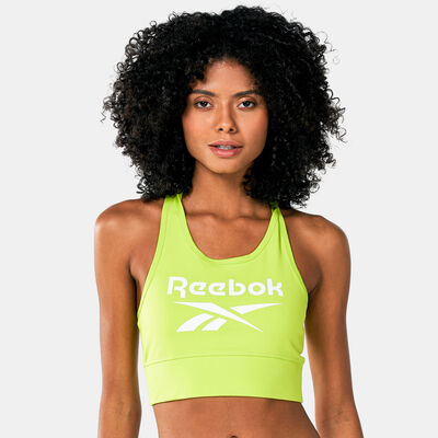 Reebok Women's Identity Sports Bra yellow Reebok Women's Identity Sports Bra yellow