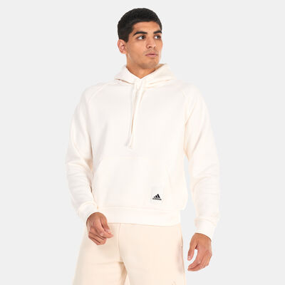 adidas Men's Lounge Fleece Hoodie White
