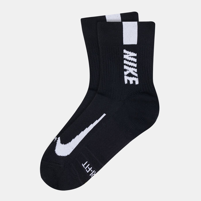 Nike Multiplier Ankle Socks (2 Pack) Black Nike Multiplier Ankle Socks (2 Pack) Black image number 0