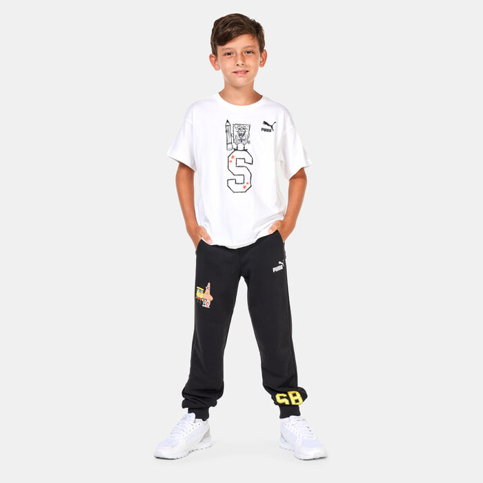 PUMA Kids' x Spongebob Graphic Printed T-Shirt (Older Kids) White PUMA Kids' x Spongebob Graphic Printed T-Shirt (Older Kids) White image number 2