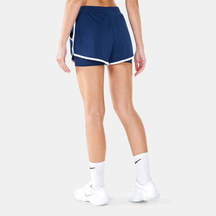 Nike Women's Court Dri-FIT Slam Tennis Shorts Blue image number 1