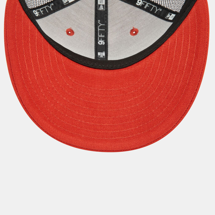 New Era Men's Patch Copper 9FIFTY Trucker Cap Orange New Era Men's Patch Copper 9FIFTY Trucker Cap Orange image number 3