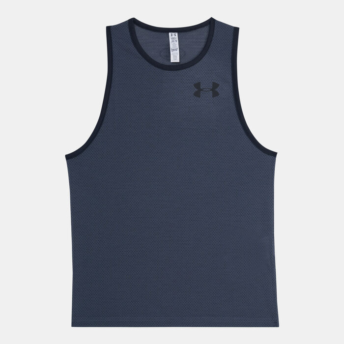 Under Armour Kids' Threadborne Siro Tank Top Grey Under Armour Kids' Threadborne Siro Tank Top Grey image number 0