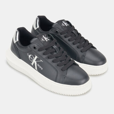 Calvin Klein Women's Chunky Leather Shoes Black Calvin Klein Women's Chunky Leather Shoes Black