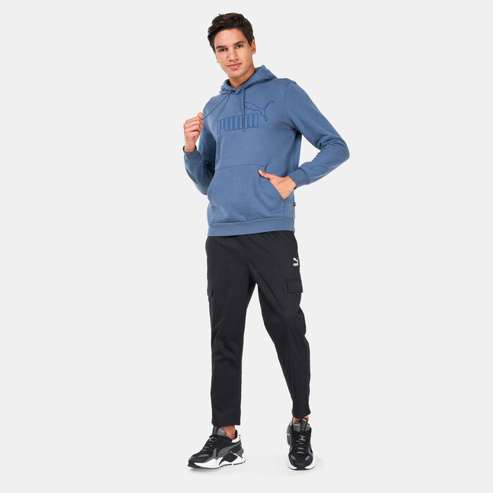 PUMA Men's Essentials Elevated Hoodie Blue PUMA Men's Essentials Elevated Hoodie Blue image number 2