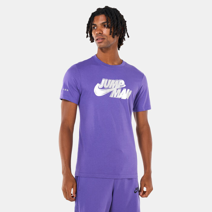 Jordan Men's Jumpman Graphic T-Shirt Purple image number 0