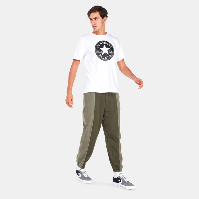 Converse Paneled Knit Joggers Green Converse Paneled Knit Joggers Green image number 2