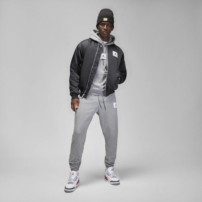 Jordan Men's Flight Fleece Pullover Hoodie Grey image number 3
