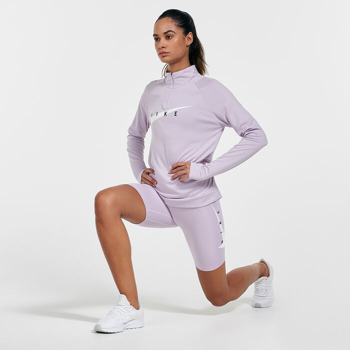 Nike Women's Swoosh Run Midlayer Top Purple Nike Women's Swoosh Run Midlayer Top Purple image number 2