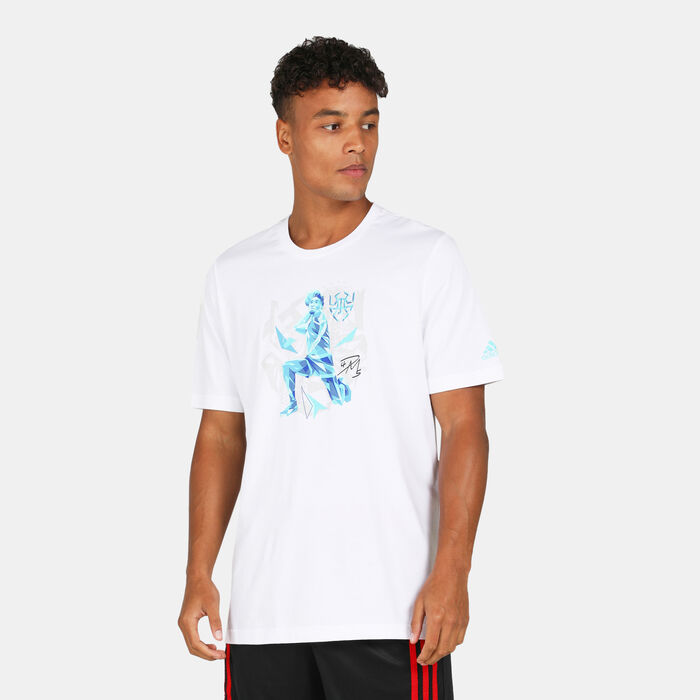 adidas Men's Donovan Mitchell D.O.N. T-Shirt White image number 0