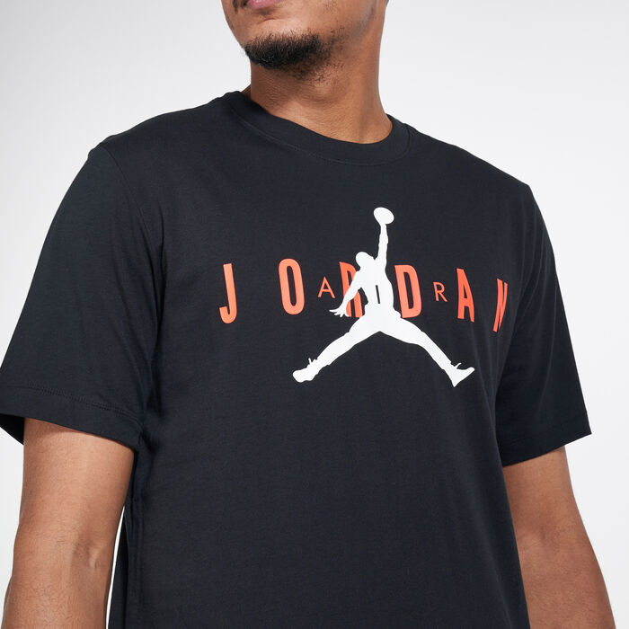 Jordan Men's Air Wordmark T-Shirt Black Jordan Men's Air Wordmark T-Shirt Black image number 3