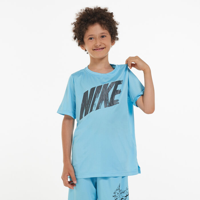 Nike Kids' Dri-FIT T-Shirt Blue Nike Kids' Dri-FIT T-Shirt Blue image number 0