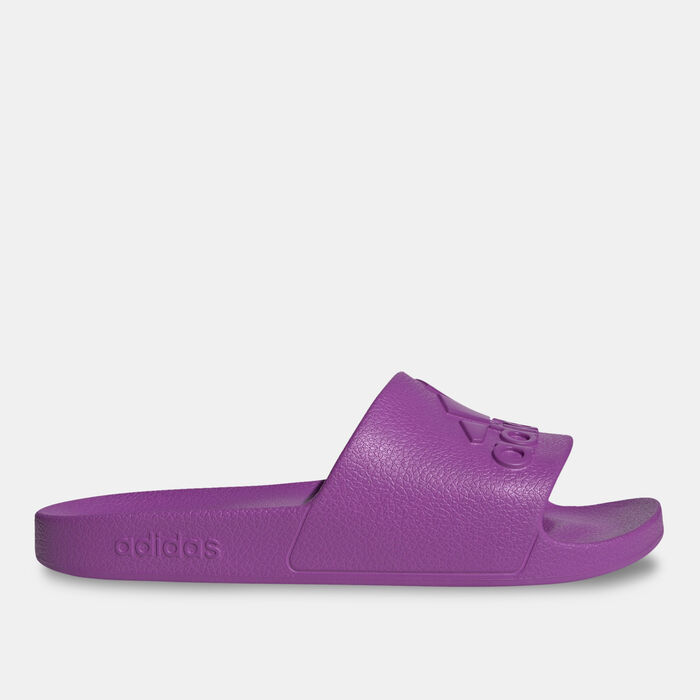 adidas Men's Adilette Aqua Slides Purple adidas Men's Adilette Aqua Slides Purple image number 1