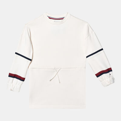 Tommy Hilfiger Kids' Global Stripe Sweater Dress White