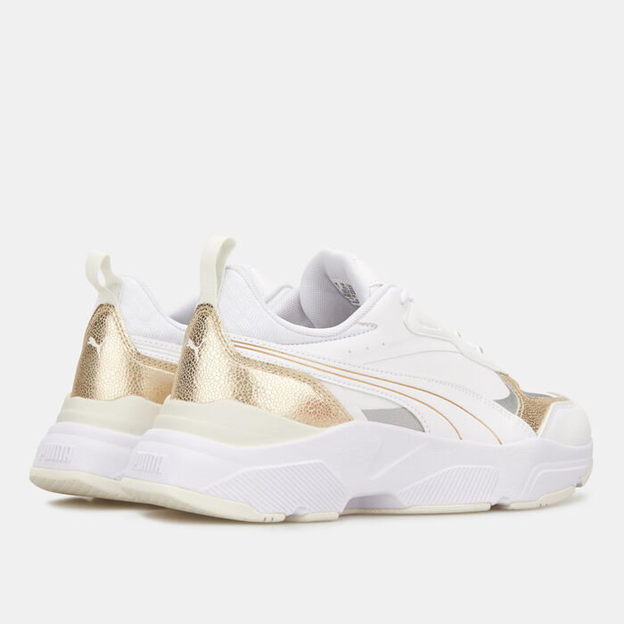 PUMA Women's Cassia Metallic Shine Shoes White PUMA Women's Cassia Metallic Shine Shoes White image number 2