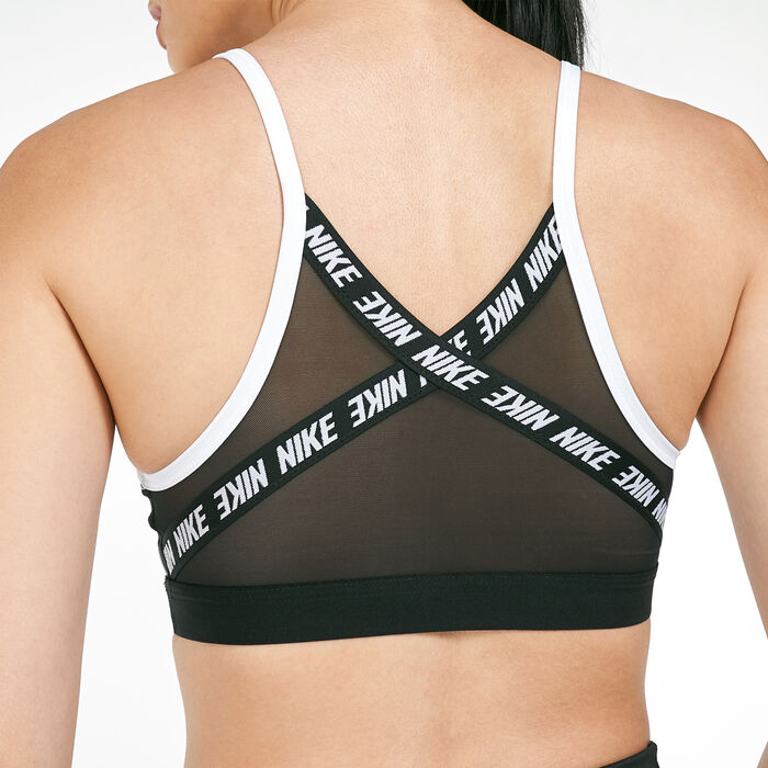 Nike Women's Indy Logo Sports Bra White image number 3