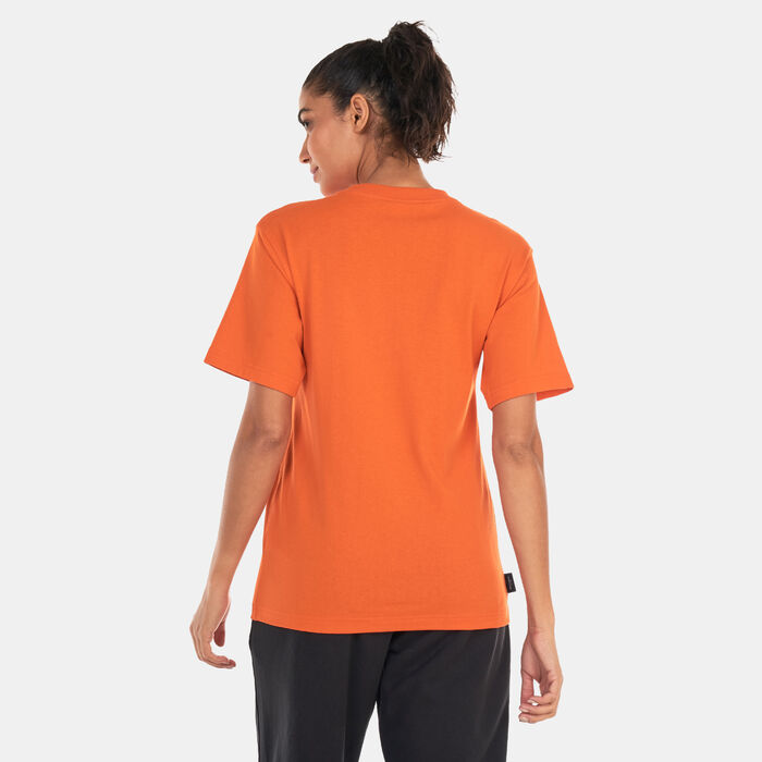 PUMA Women's Downtown Relaxed Graphic T-Shirt Orange PUMA Women's Downtown Relaxed Graphic T-Shirt Orange image number 1