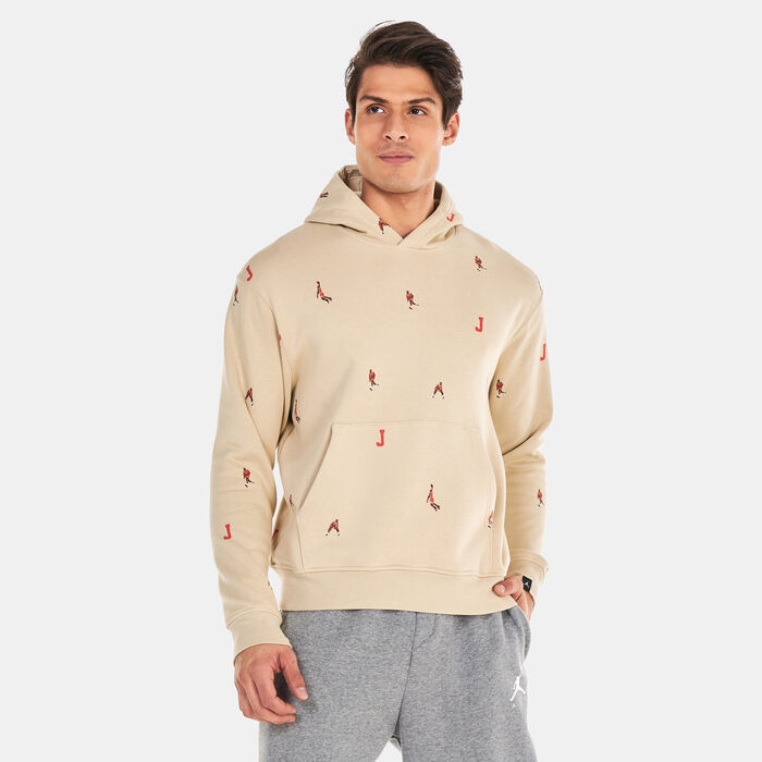 Jordan Men's Essentials Holiday Jumpman Fleece Hoodie Brown Jordan Men's Essentials Holiday Jumpman Fleece Hoodie Brown image number 0