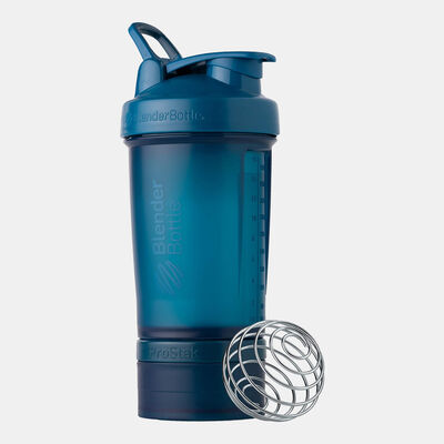 Blender Bottle ProStak V2 Shaker Bottle and Pill Organizer (22 Oz) Blue
