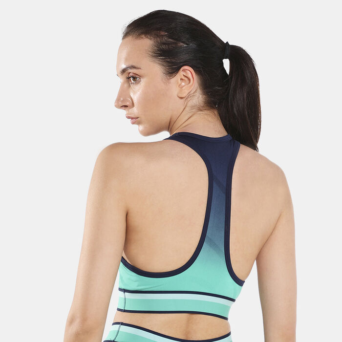 Reebok Women's United By Fitness Seamless Crop Top Green Reebok Women's United By Fitness Seamless Crop Top Green image number 1