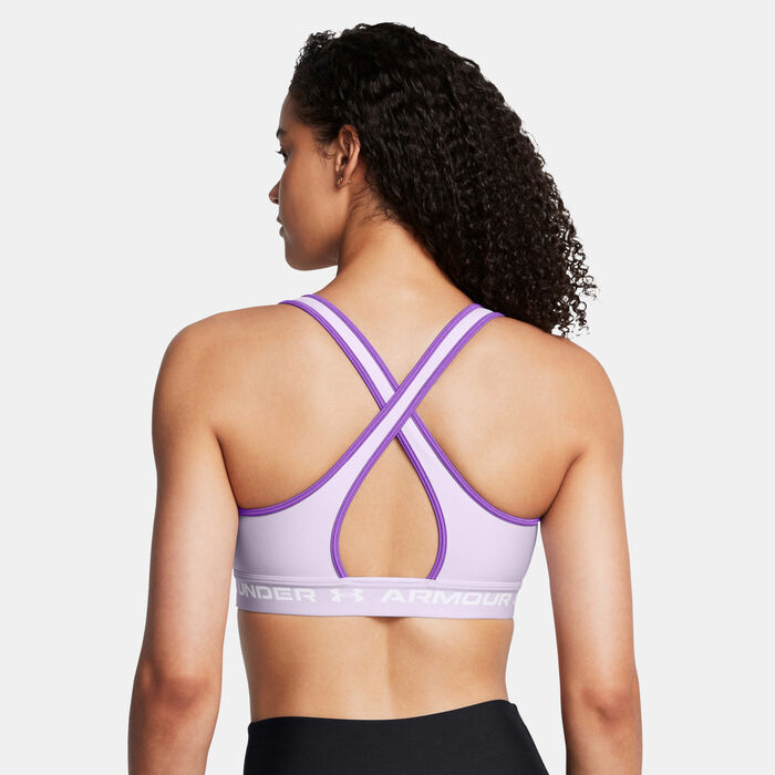 Under Armour Women's Armour Medium-Support Training Sports Bra Purple Under Armour Women's Armour Medium-Support Training Sports Bra Purple image number 1