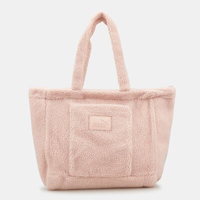 PUMA Women's Core Sherpa Tote Bag Pink PUMA Women's Core Sherpa Tote Bag Pink