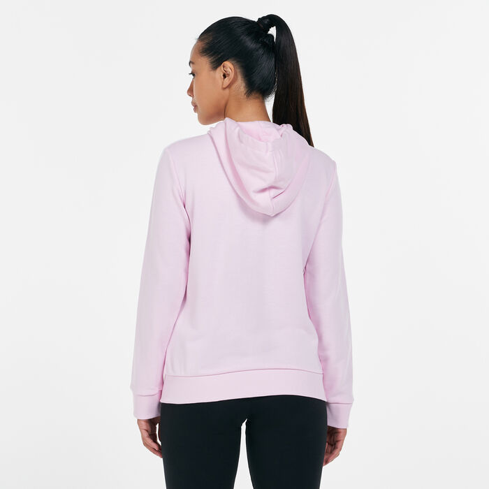 adidas Women's Essentials 3-Stripes Hoodie White adidas Women's Essentials 3-Stripes Hoodie White image number 1