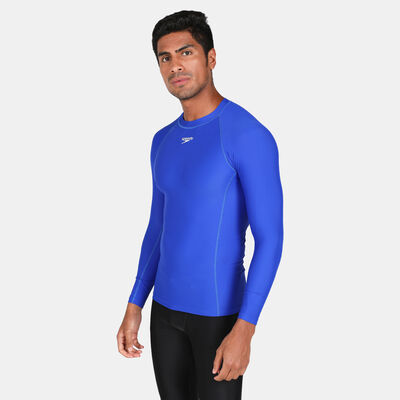 Speedo Men's Essential Rashguard Swimming T-Shirt Blue