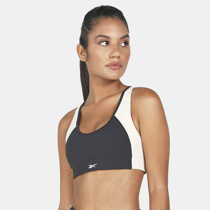 Reebok Women's Lux Racerback Sports Bra Black Reebok Women's Lux Racerback Sports Bra Black image number 0