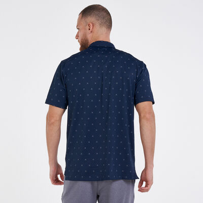 Nike Golf Men's Golf Dri-FIT Printed Polo Shirt Blue Nike Golf Men's Golf Dri-FIT Printed Polo Shirt Blue