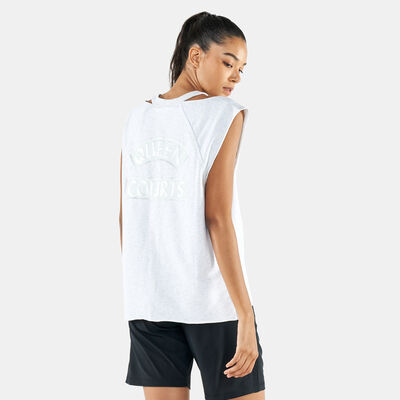 Nike Women's Queen Of Courts Basketball Tank Top Grey