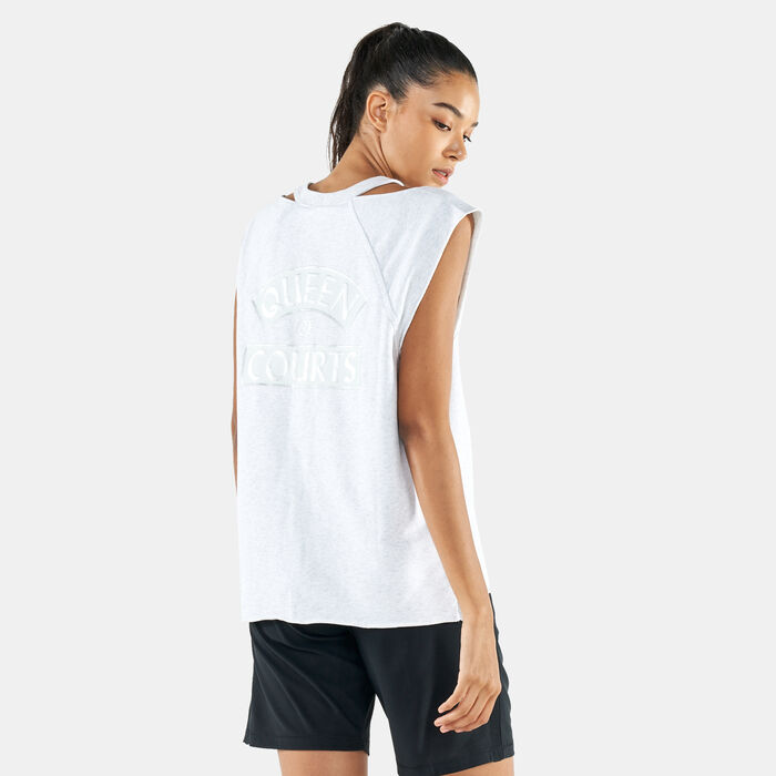 Nike Women's Queen Of Courts Basketball Tank Top Grey Nike Women's Queen Of Courts Basketball Tank Top Grey image number 0